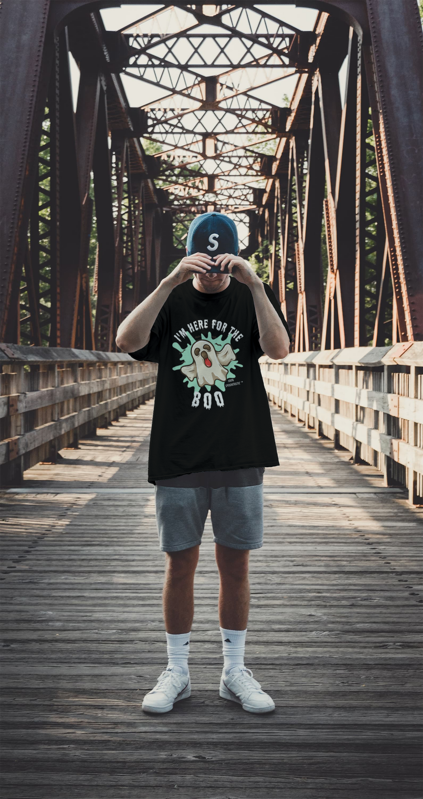 Here For The Boo - 100% Spooktastic Halloween Shirt