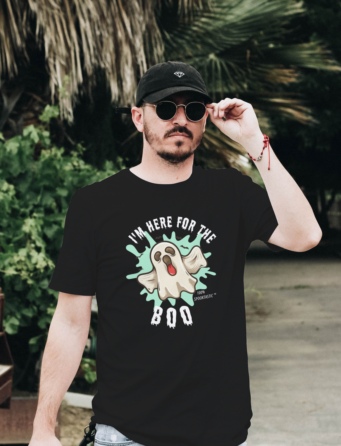 Here For The Boo - 100% Spooktastic Halloween Shirt