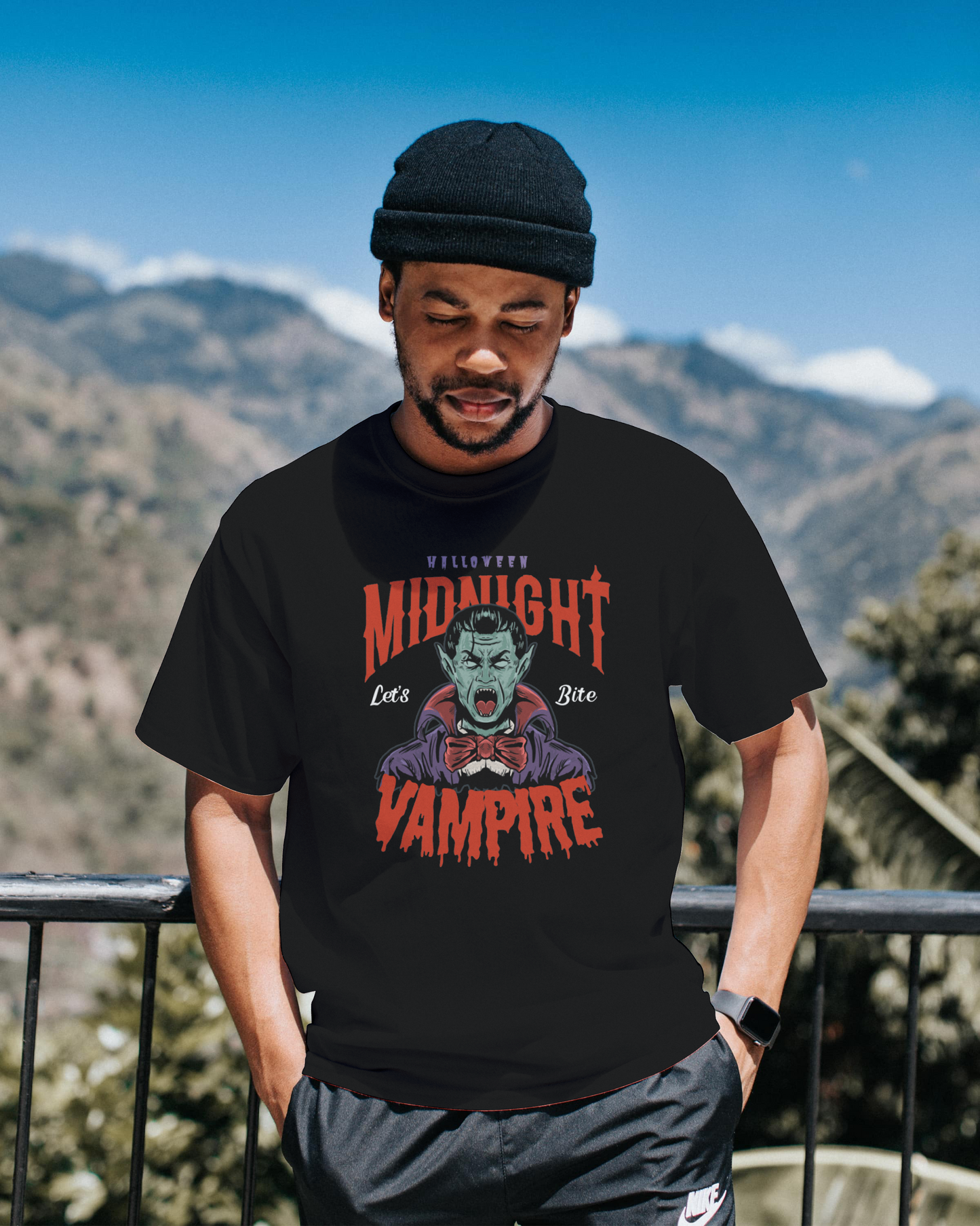 Midnight Vampire Haunting Halloween Nights T-Shirt