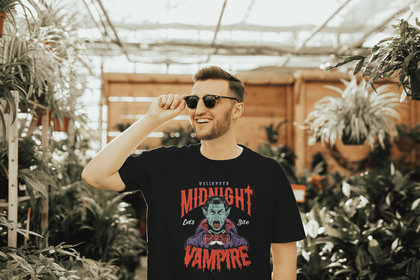 Midnight Vampire Haunting Halloween Nights T-Shirt