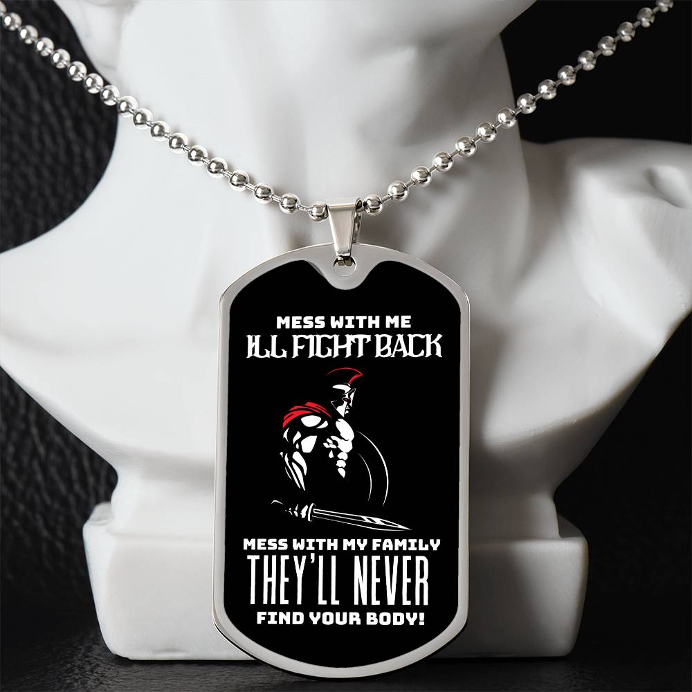 Fierce Protector's Oath Dog Tag