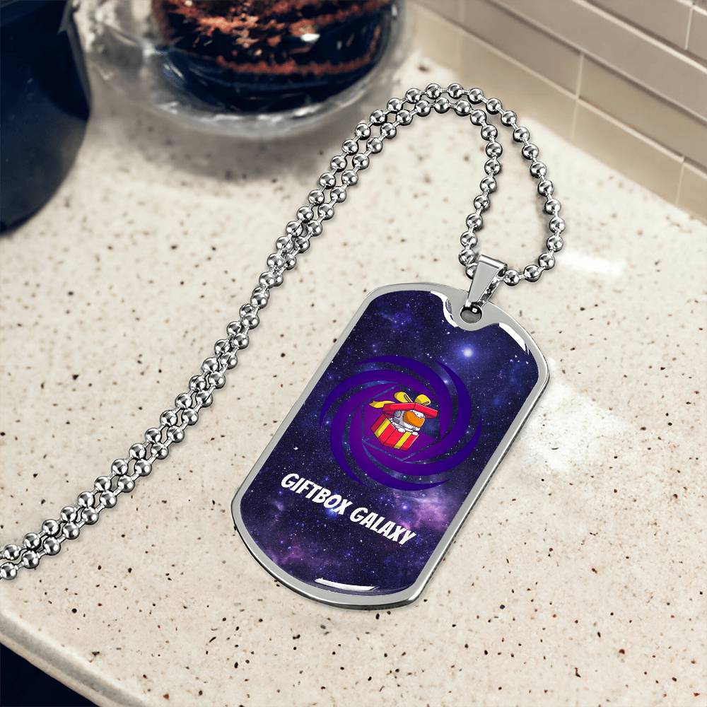 Giftbox Galaxy Dog Tag