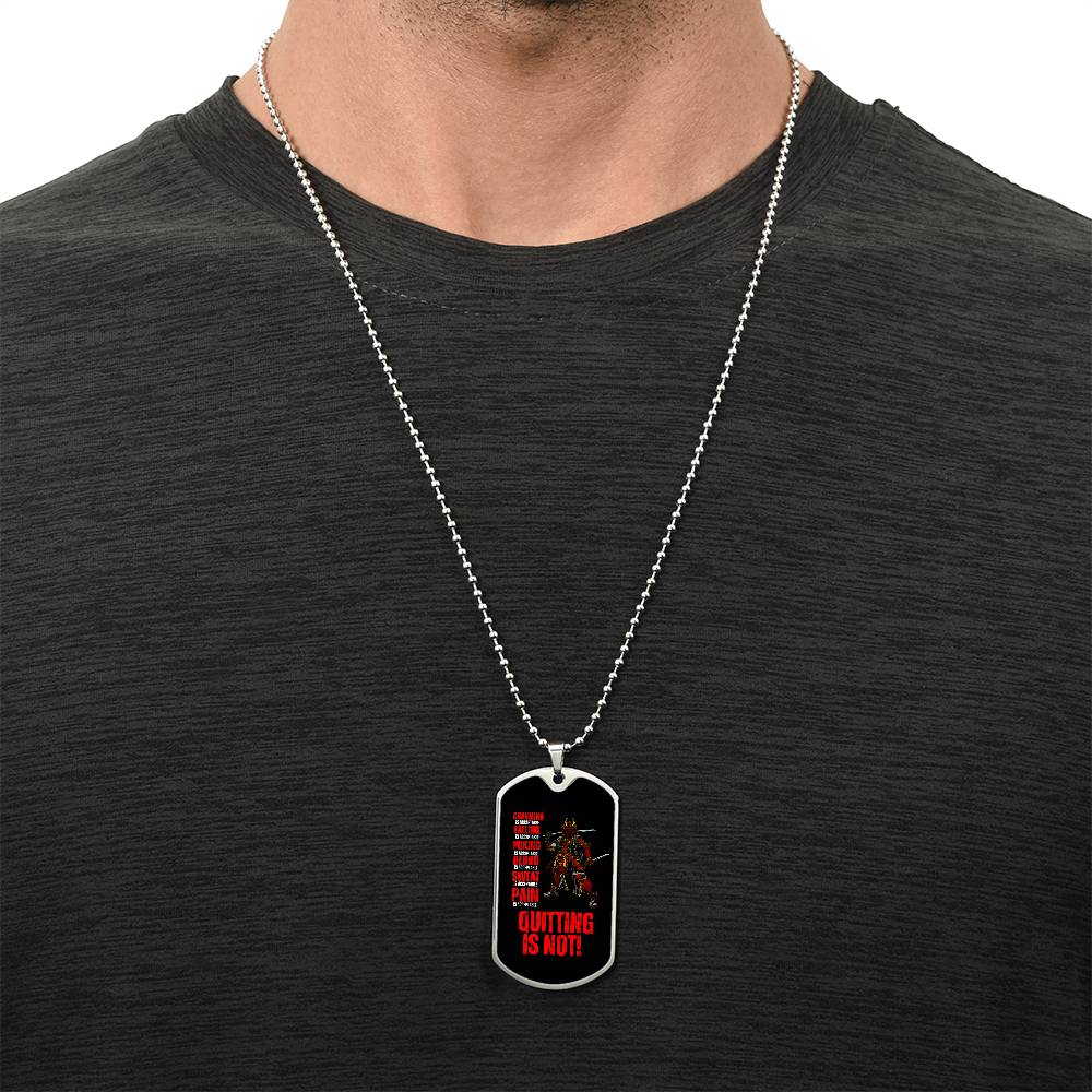 Ronin Guardian Fierce Protector Dog Tag