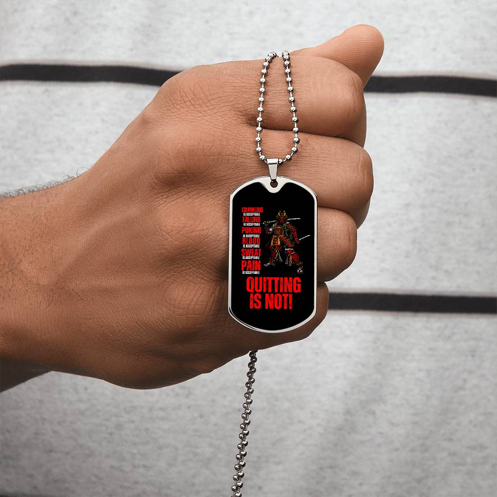 Ronin Guardian Fierce Protector Dog Tag