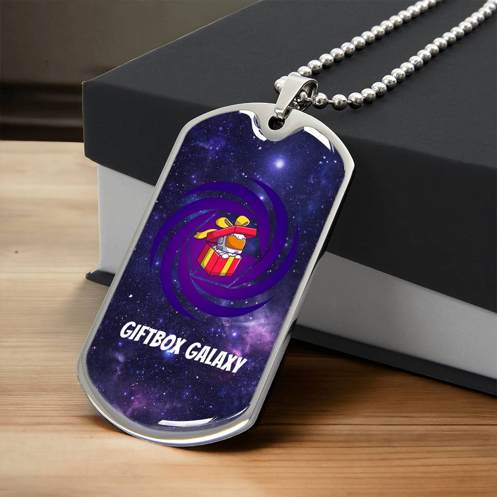 Giftbox Galaxy Dog Tag