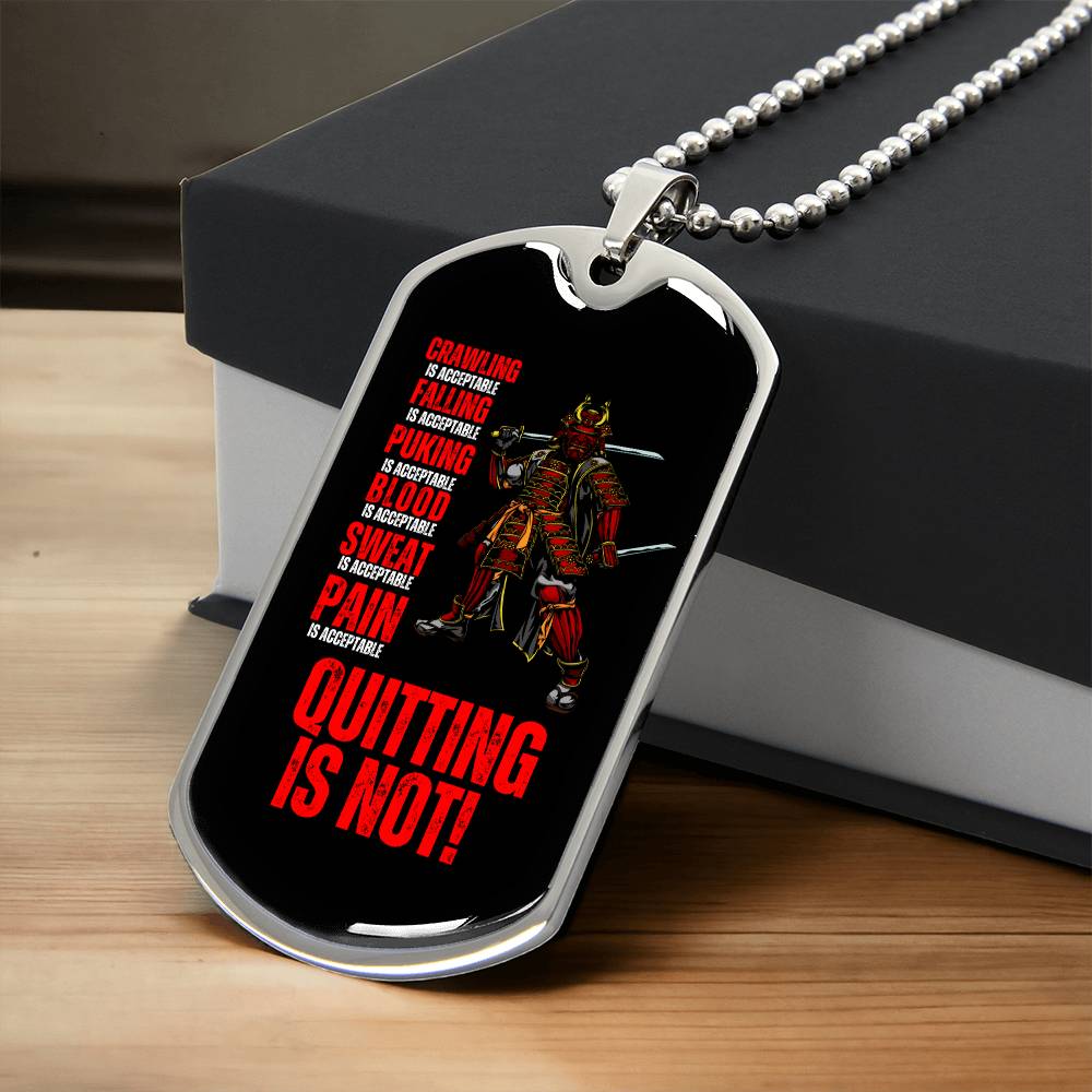 Ronin Guardian Fierce Protector Dog Tag