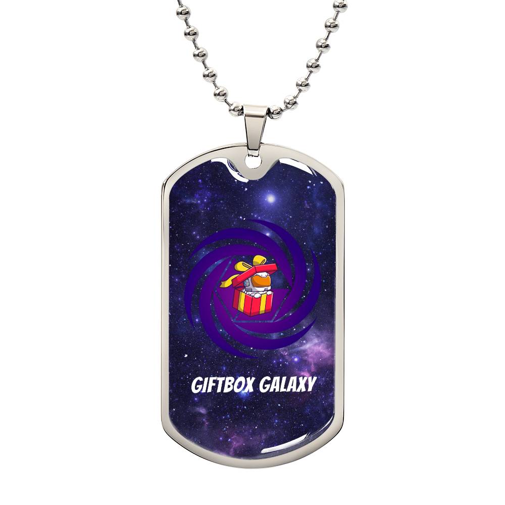 Giftbox Galaxy Dog Tag