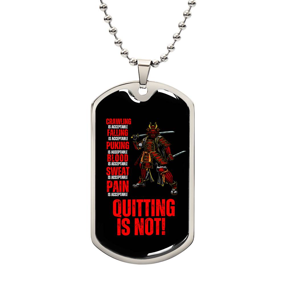 Ronin Guardian Fierce Protector Dog Tag