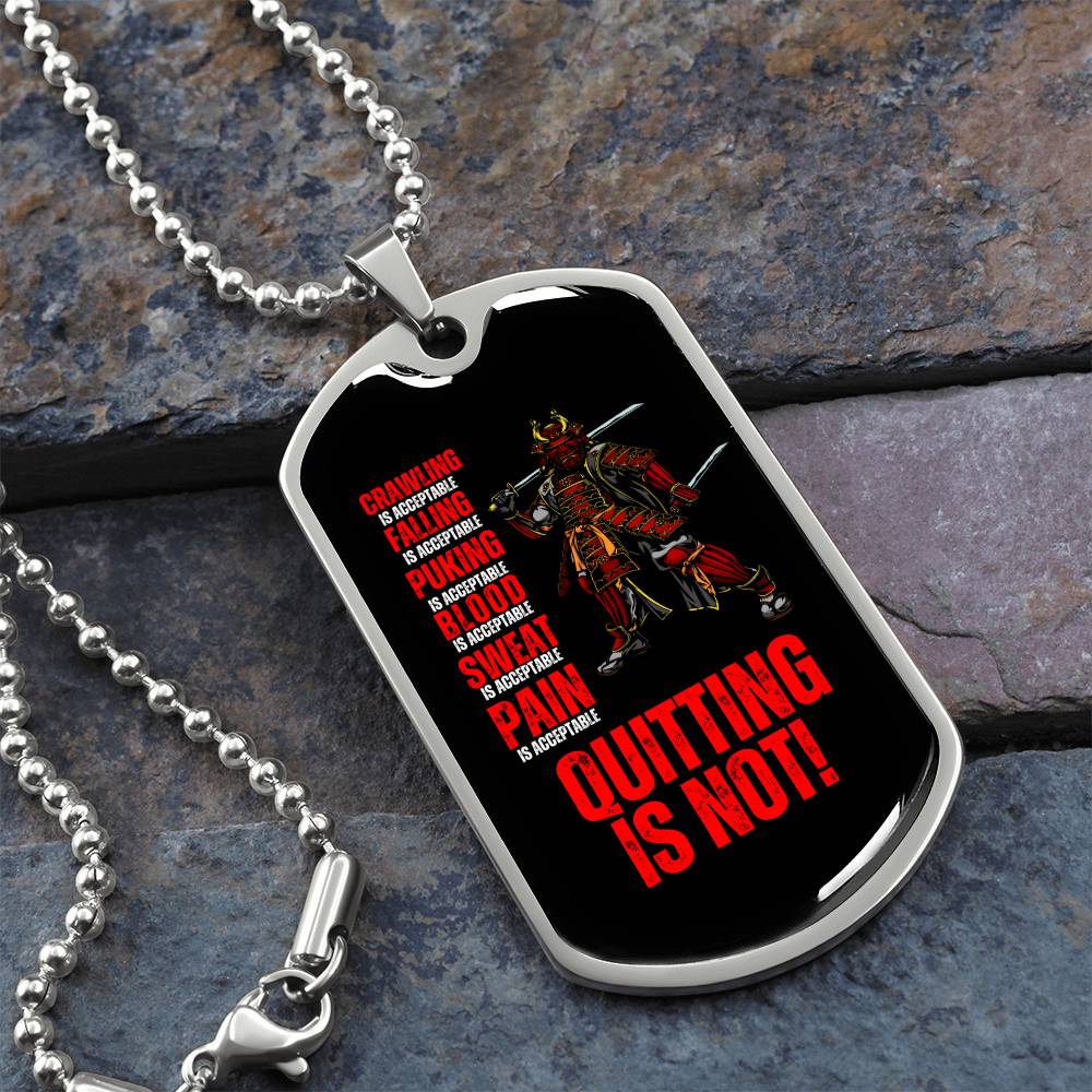 Ronin Guardian Fierce Protector Dog Tag