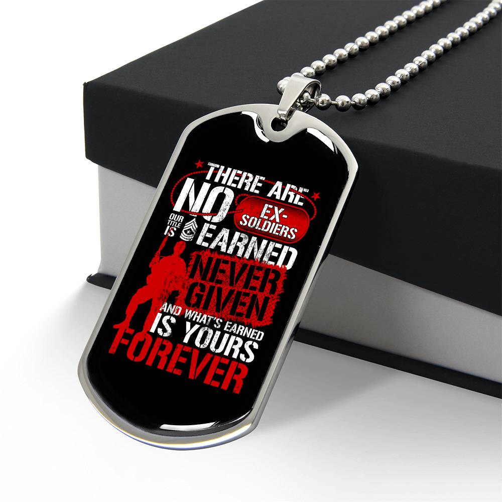 Eternal Valor: Earned, Never Given Dog Tag