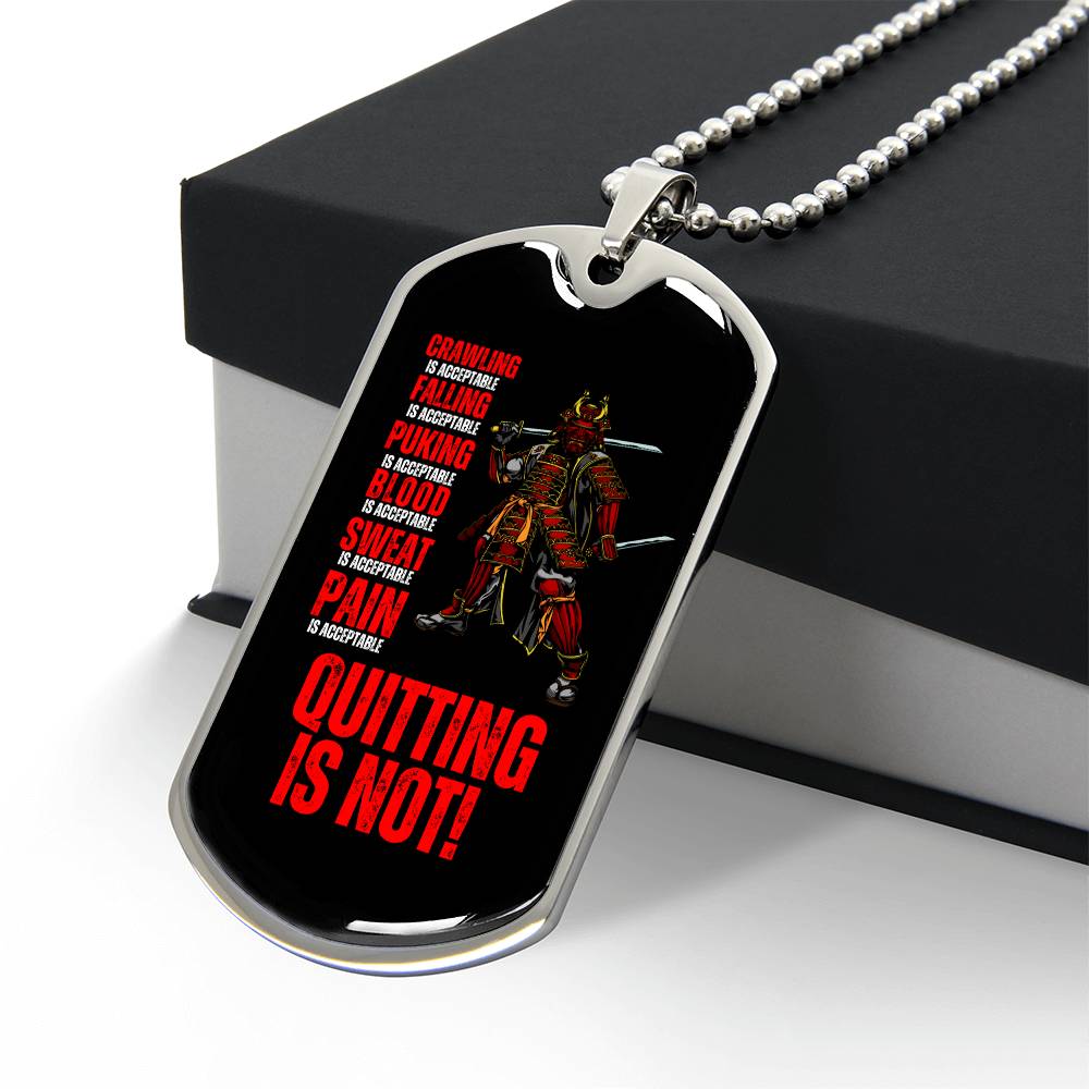 Ronin Guardian Fierce Protector Dog Tag