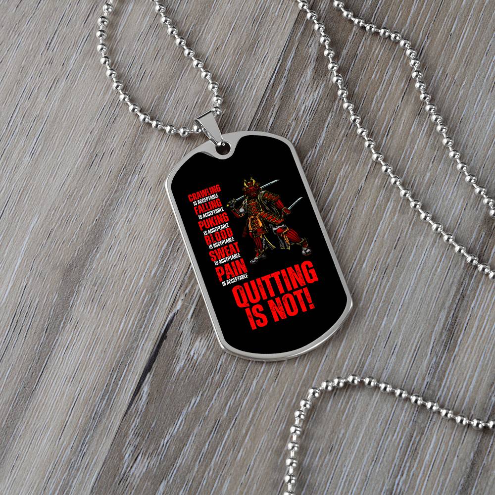 Ronin Guardian Fierce Protector Dog Tag