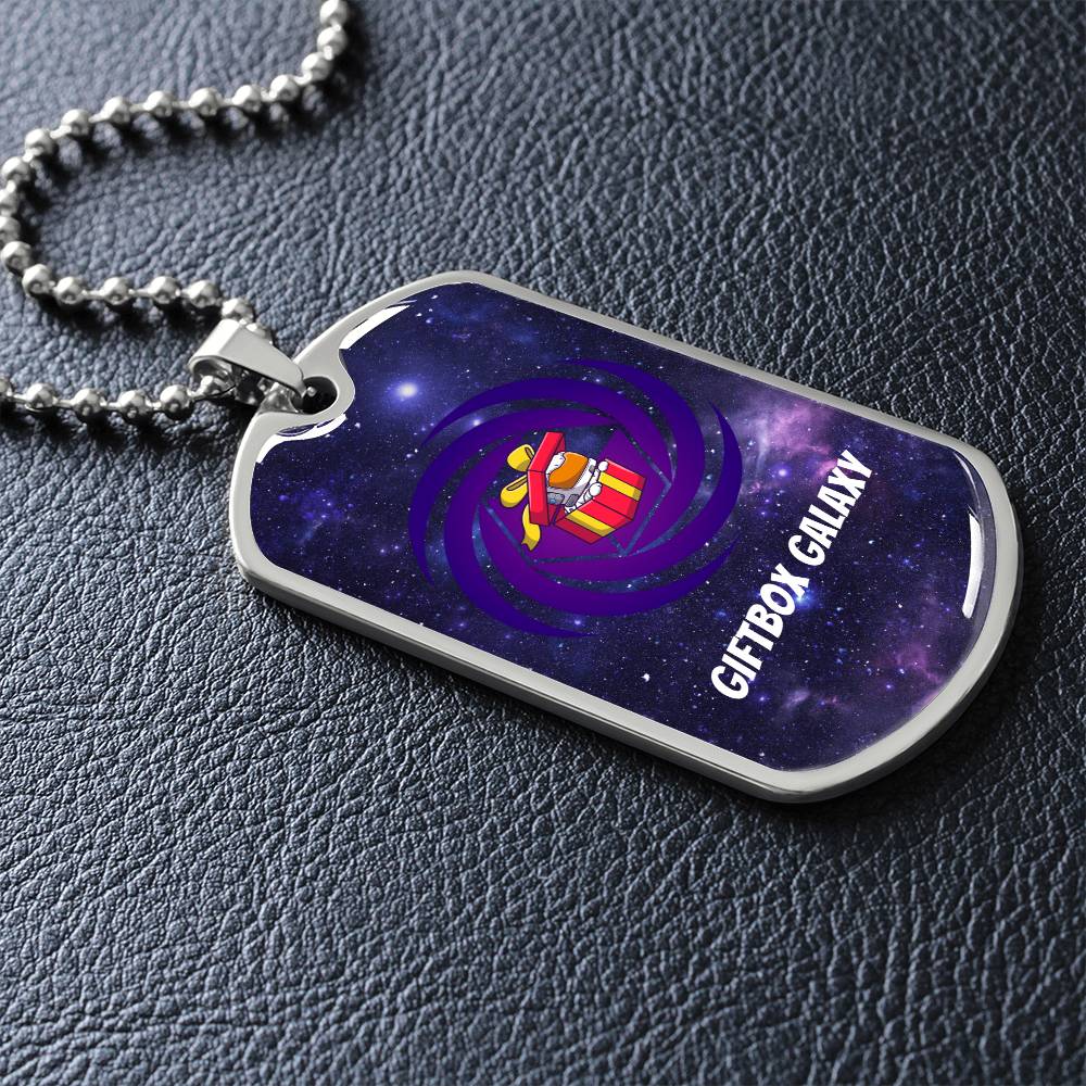 Giftbox Galaxy Dog Tag