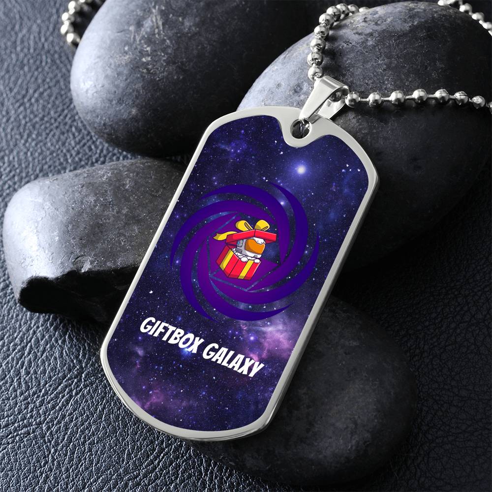 Giftbox Galaxy Dog Tag