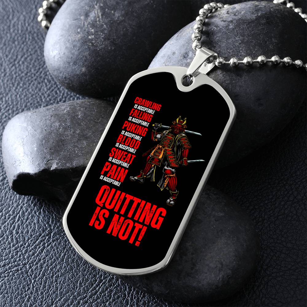 Ronin Guardian Fierce Protector Dog Tag