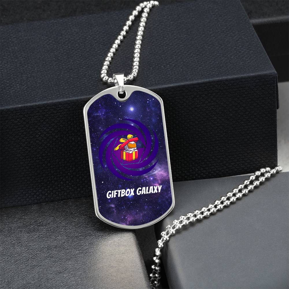 Giftbox Galaxy Dog Tag