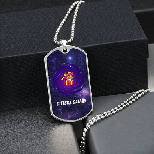 Giftbox Galaxy Dog Tag