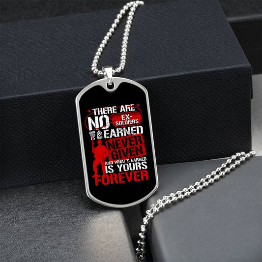 Eternal Valor: Earned, Never Given Dog Tag