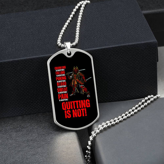 Ronin Guardian Fierce Protector Dog Tag