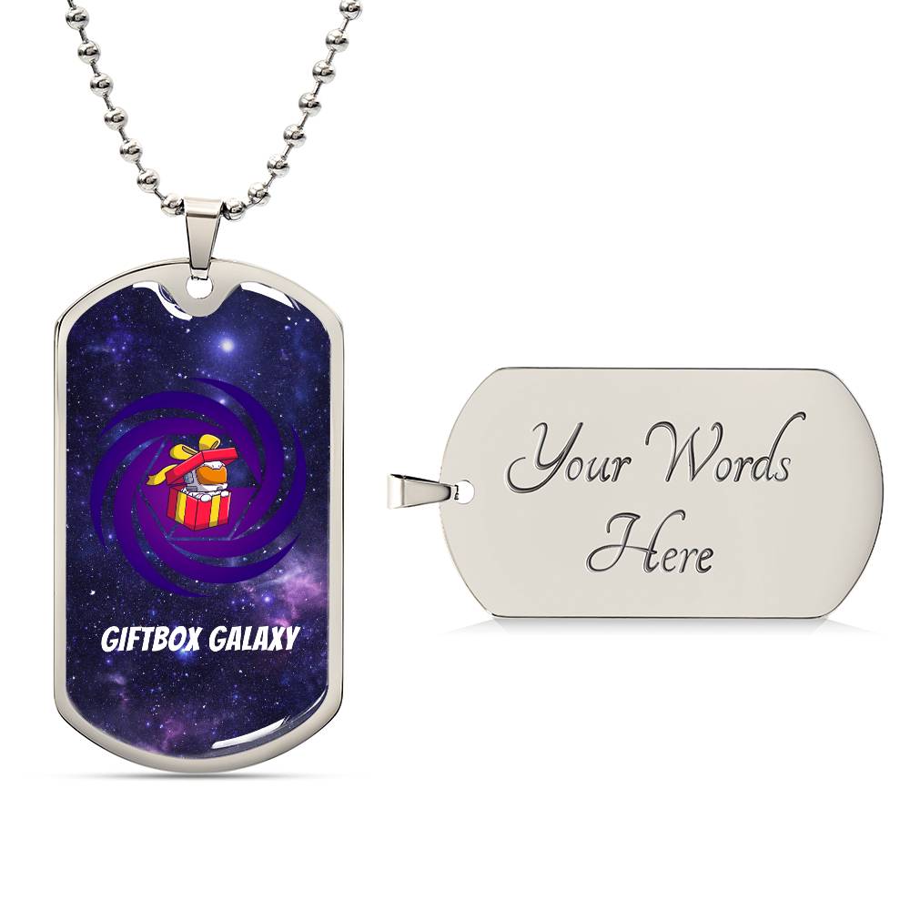 Giftbox Galaxy Dog Tag