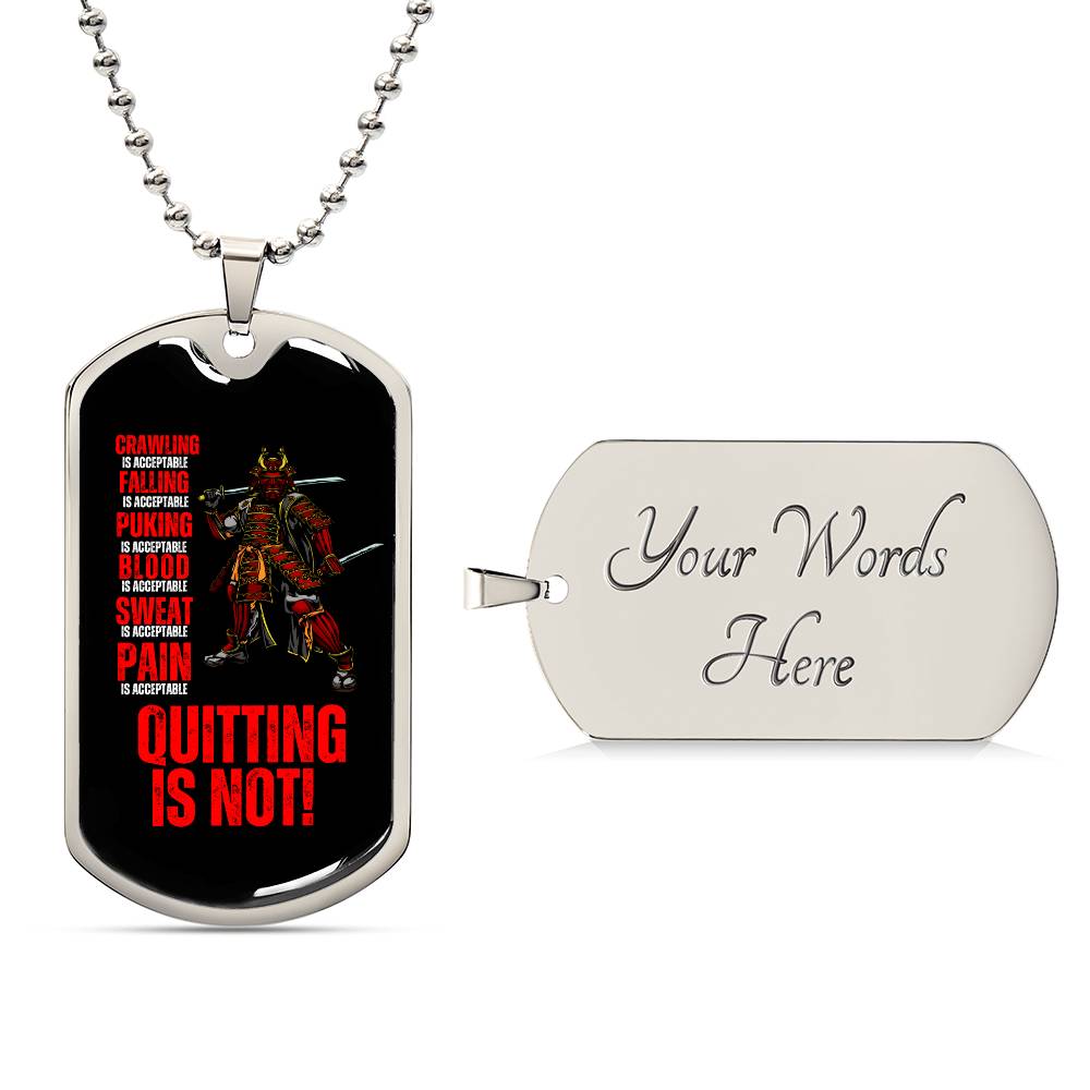 Ronin Guardian Fierce Protector Dog Tag