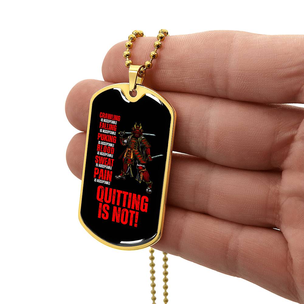 Ronin Guardian Fierce Protector Dog Tag