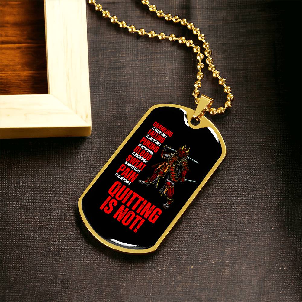 Ronin Guardian Fierce Protector Dog Tag