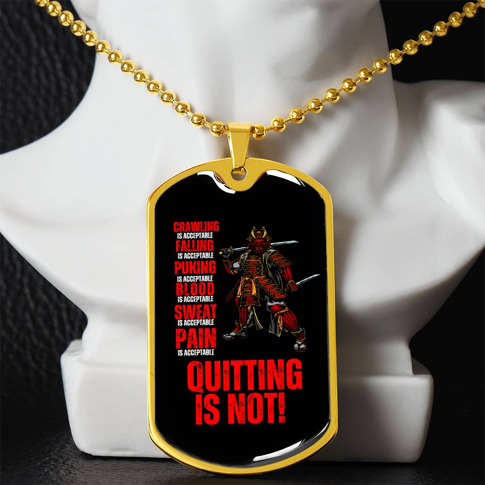 Ronin Guardian Fierce Protector Dog Tag