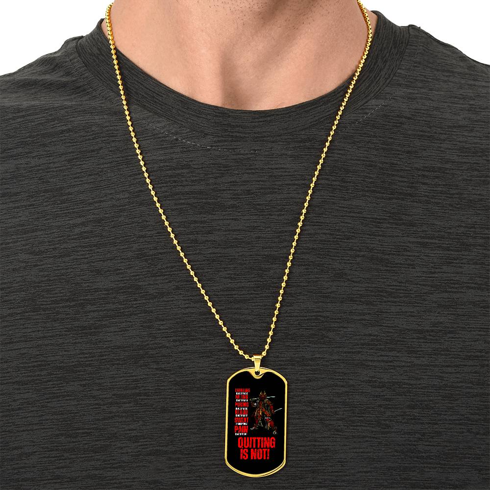 Ronin Guardian Fierce Protector Dog Tag