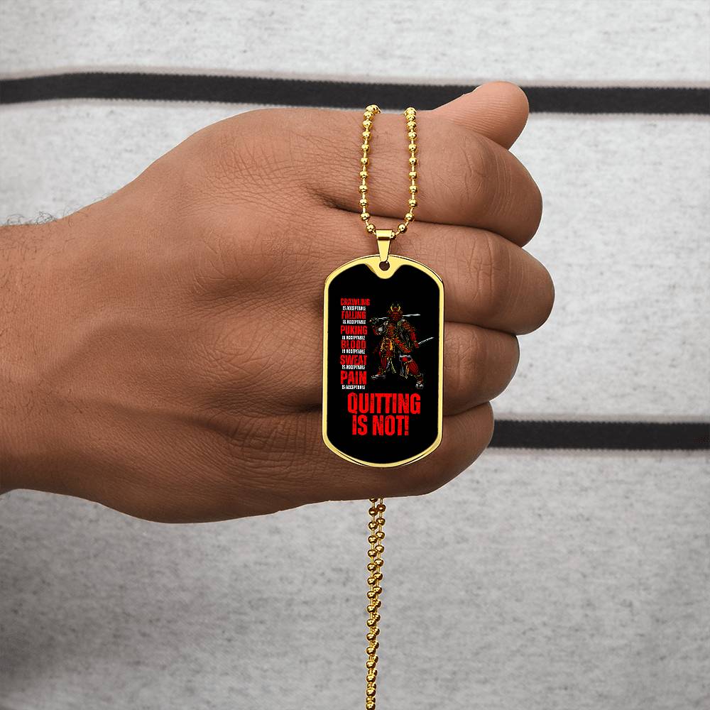 Ronin Guardian Fierce Protector Dog Tag