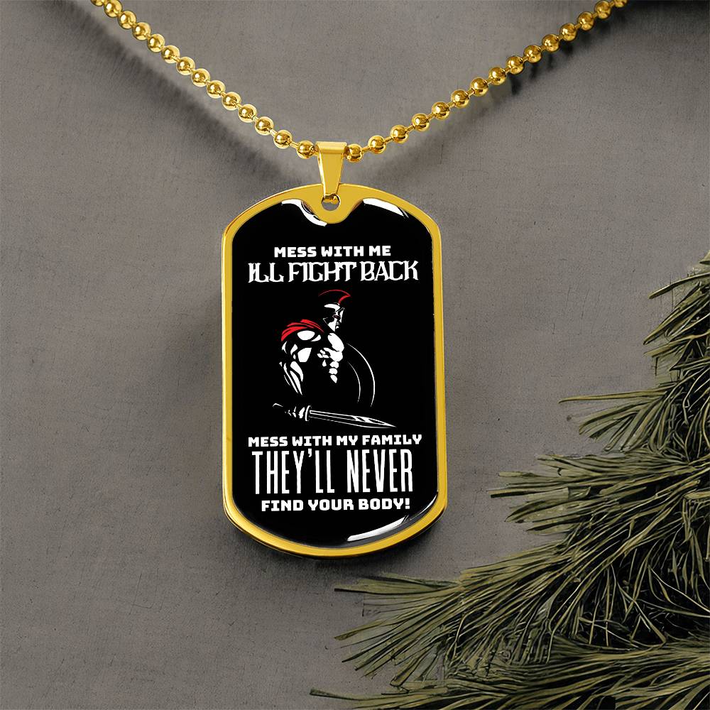 Fierce Protector's Oath Dog Tag