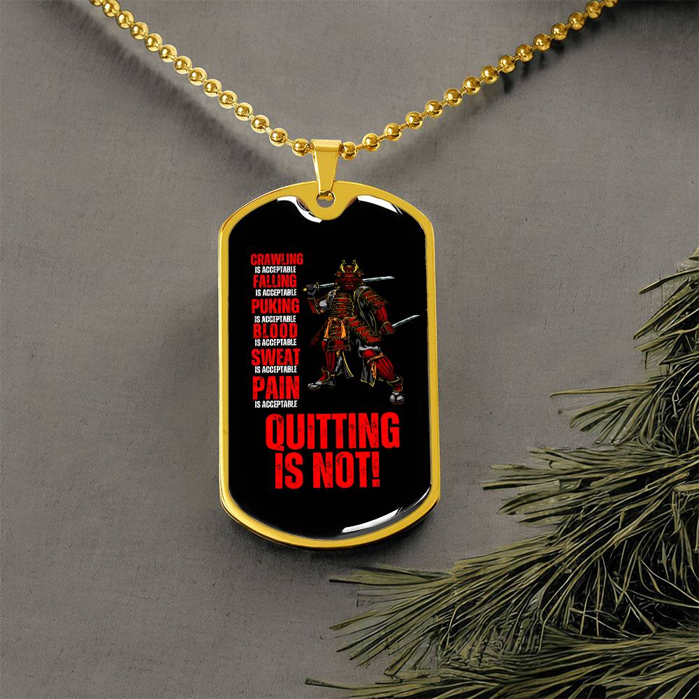 Ronin Guardian Fierce Protector Dog Tag