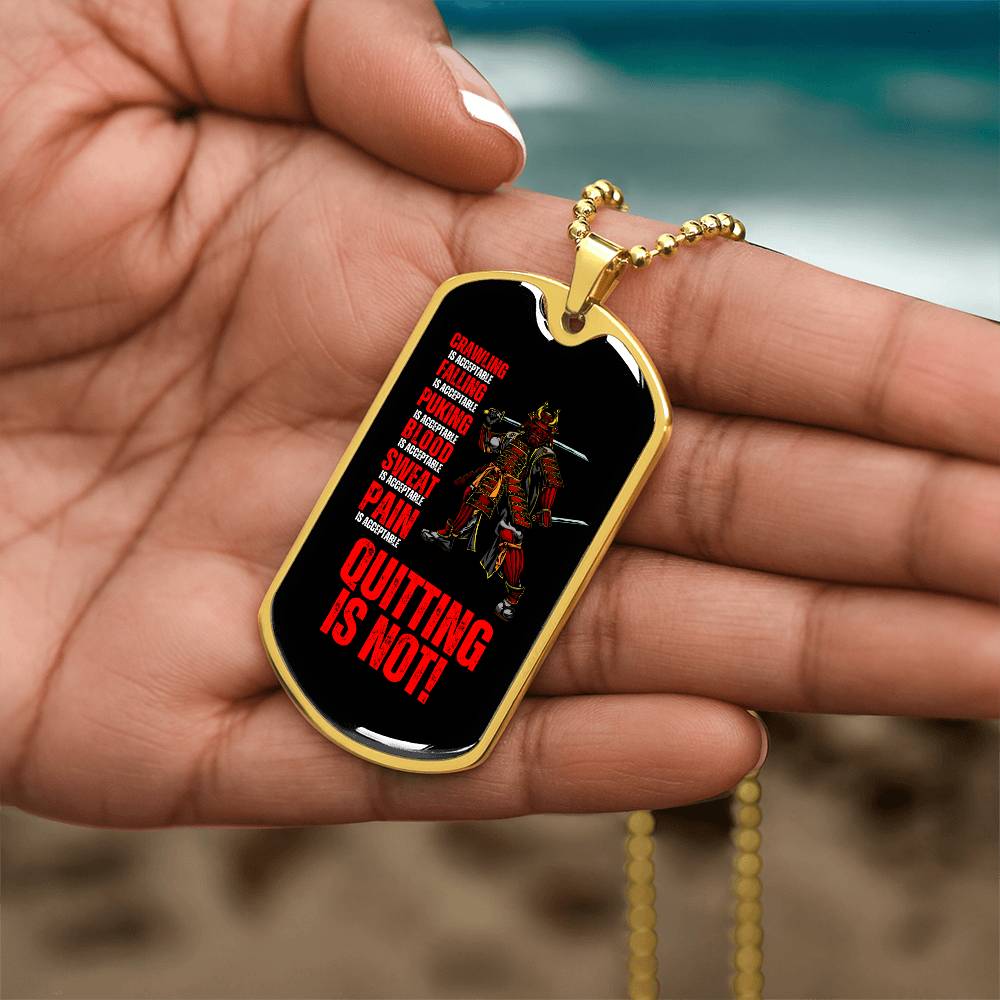 Ronin Guardian Fierce Protector Dog Tag