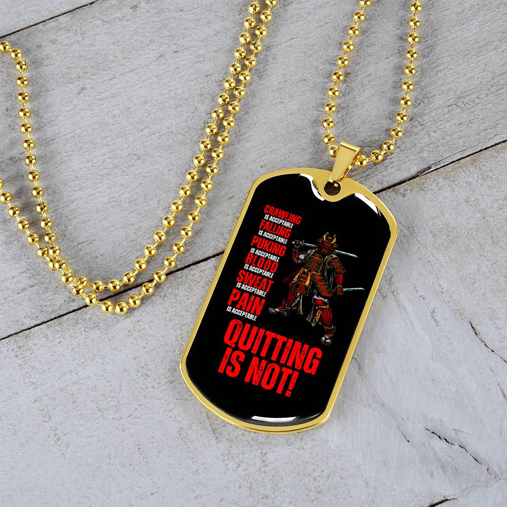 Ronin Guardian Fierce Protector Dog Tag