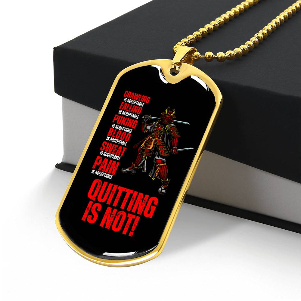 Ronin Guardian Fierce Protector Dog Tag