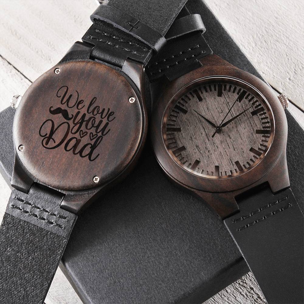 Timeless Love For Dad - Engraved Wooden Watch