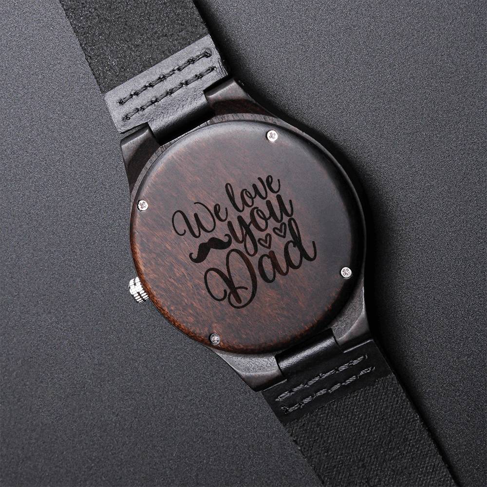 Timeless Love For Dad - Engraved Wooden Watch
