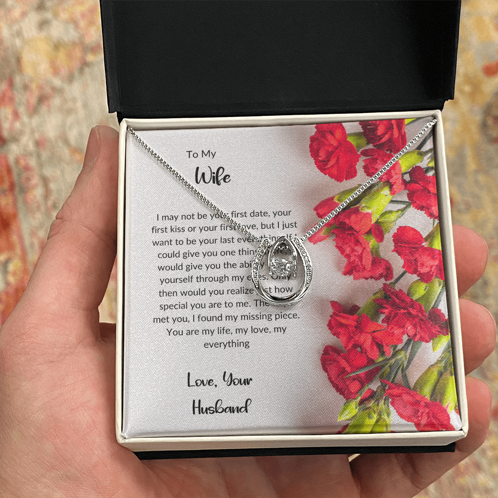 To My Wife - Lucky to Love You Necklace