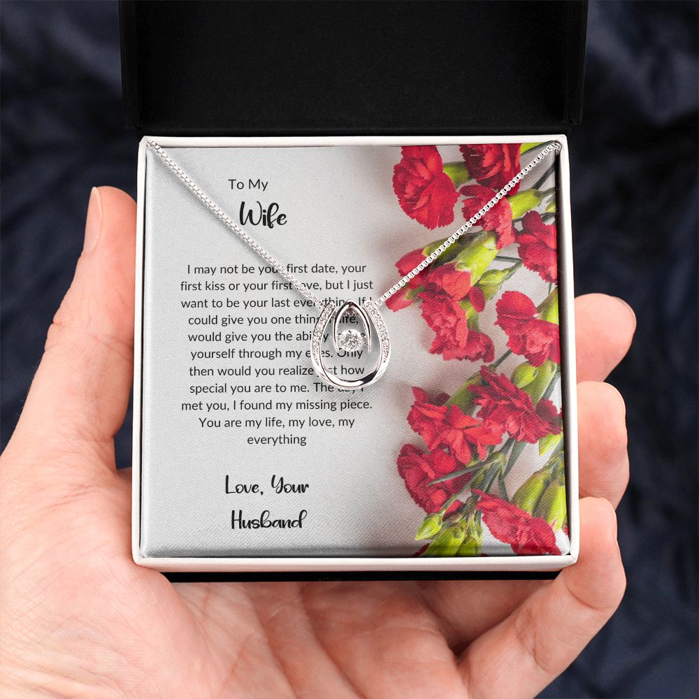 To My Wife - Lucky to Love You Necklace