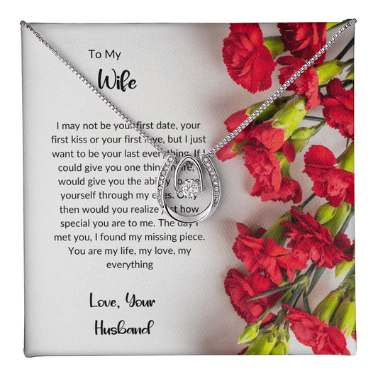 To My Wife - Lucky to Love You Necklace