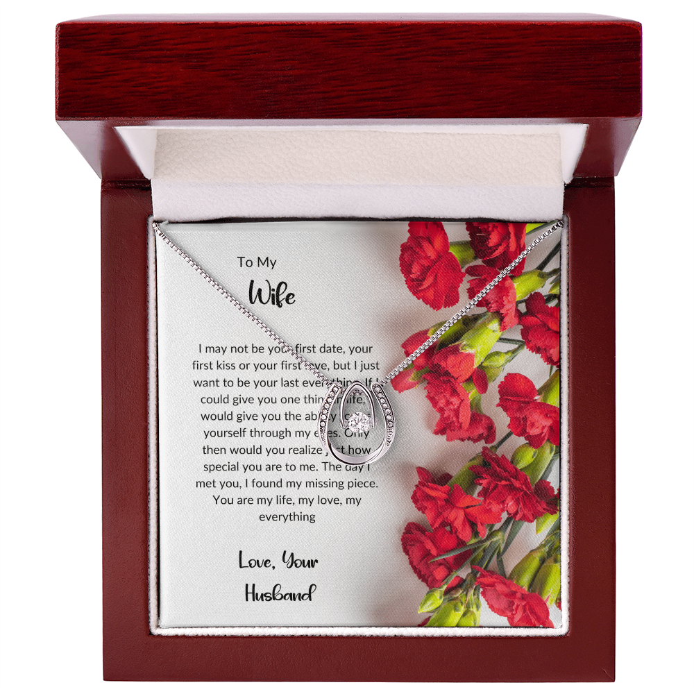 To My Wife - Lucky to Love You Necklace