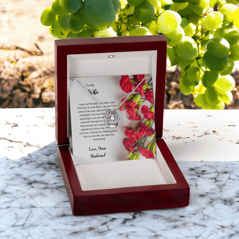To My Wife - Lucky to Love You Necklace