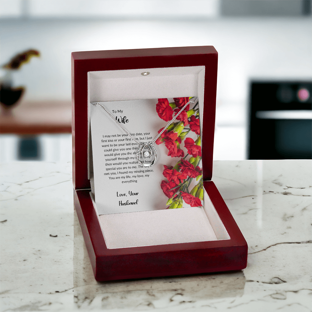 To My Wife - Lucky to Love You Necklace