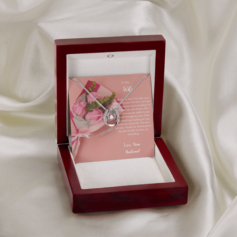 To My Wife - Forever My Everything - Lucky In Love Necklace
