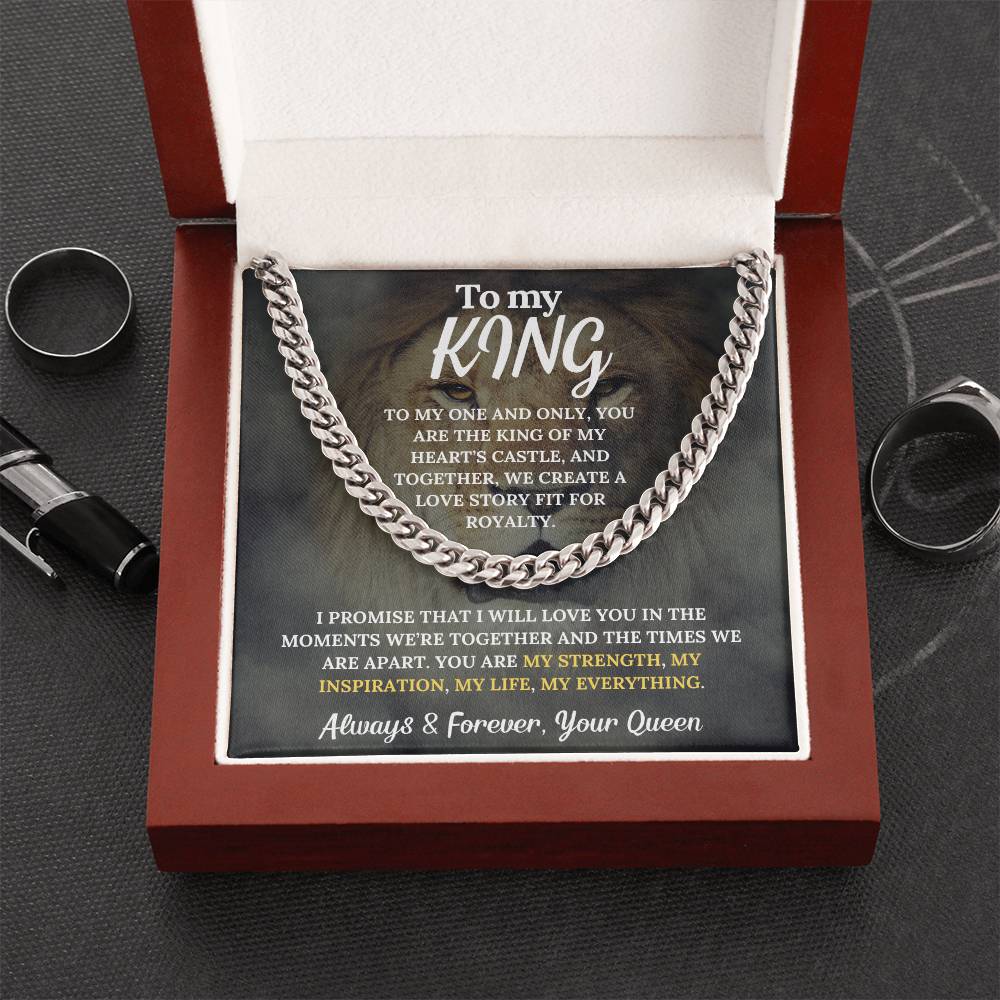 To My King - Cuban Link Chain