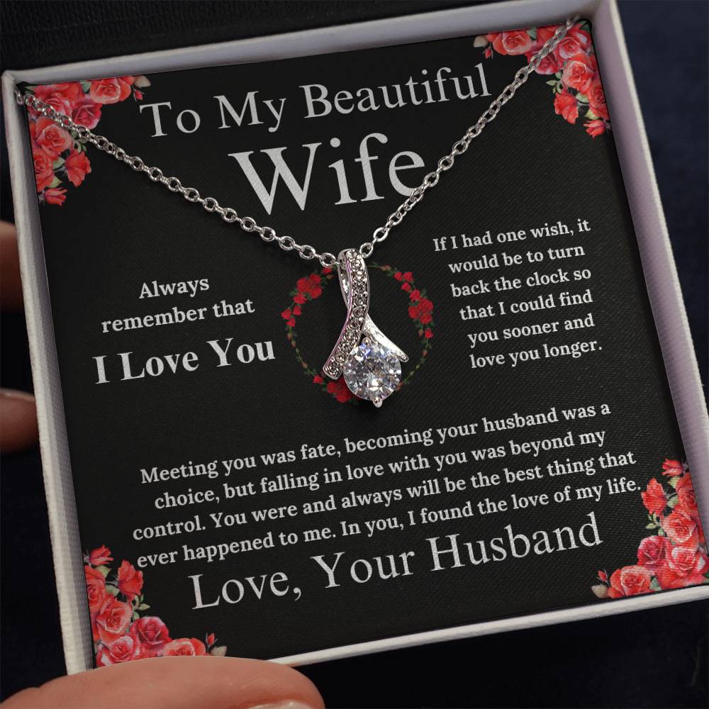 To My Beautiful Wife - Alluring Beauty Necklace