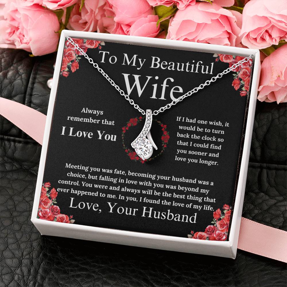 To My Beautiful Wife - Alluring Beauty Necklace