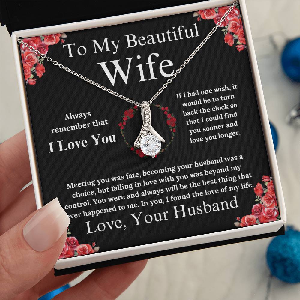 To My Beautiful Wife - Alluring Beauty Necklace