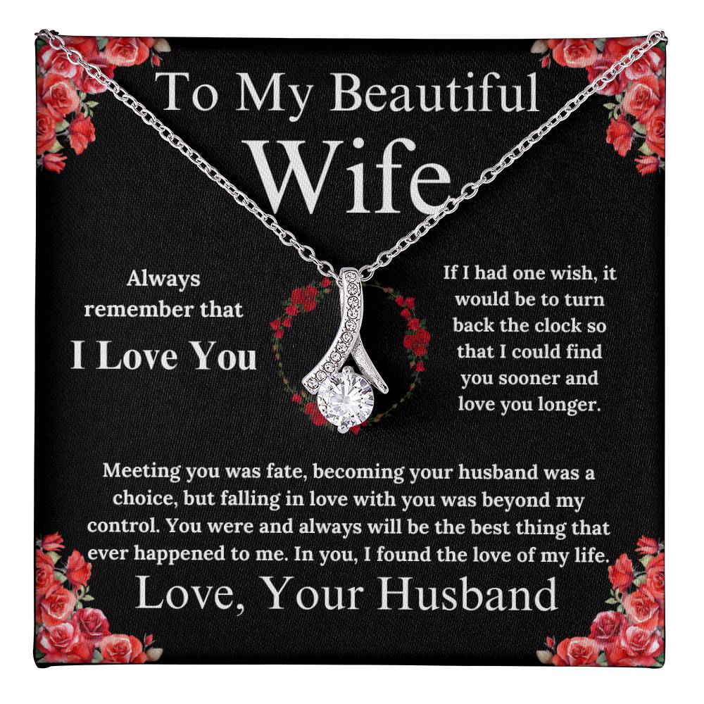 To My Beautiful Wife - Alluring Beauty Necklace