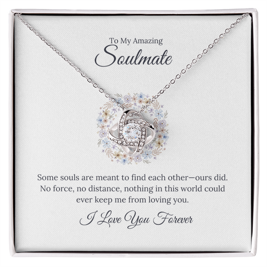 Forever My Soulmate Love Knot Necklace
